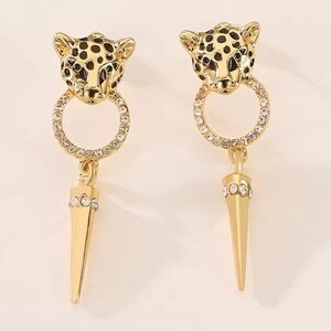Panthere Gold Drop Earrings